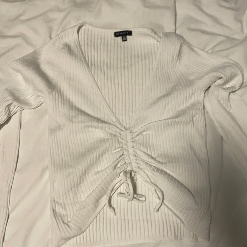 Dynamite Ruched Long Sleeve